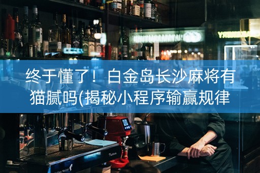 终于懂了！白金岛长沙麻将有猫腻吗(揭秘小程序输赢规律)