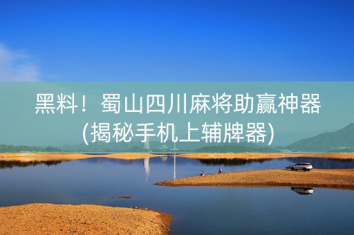 黑料！蜀山四川麻将助赢神器(揭秘手机上辅牌器)