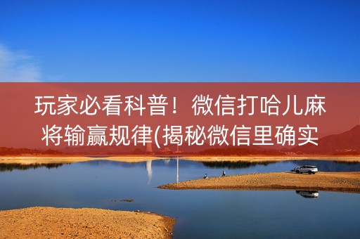 玩家必看科普！微信打哈儿麻将输赢规律(揭秘微信里确实有猫腻)