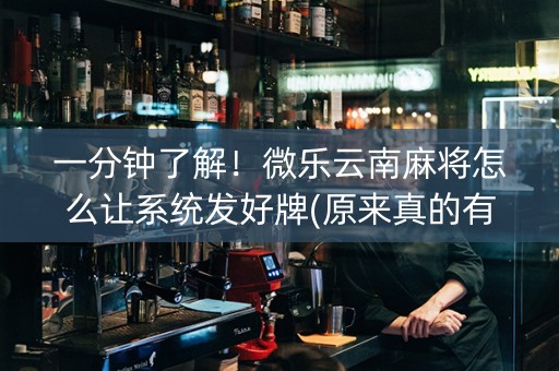 一分钟了解！微乐云南麻将怎么让系统发好牌(原来真的有挂呢)