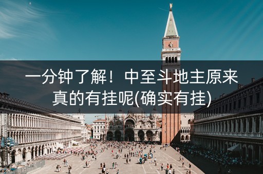 一分钟了解！中至斗地主原来真的有挂呢(确实有挂)