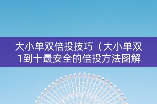 大小单双倍投技巧（大小单双1到十最安全的倍投方法图解）