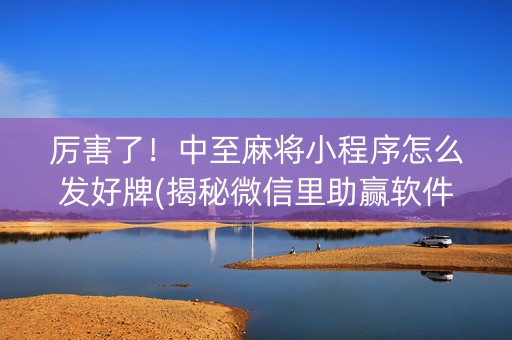 厉害了！中至麻将小程序怎么发好牌(揭秘微信里助赢软件)