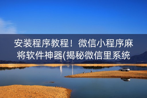 安装程序教程！微信小程序麻将软件神器(揭秘微信里系统发好牌)
