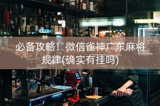 必备攻略！微信雀神广东麻将规律(确实有挂吗)