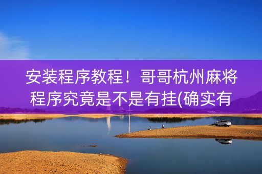 安装程序教程！哥哥杭州麻将程序究竟是不是有挂(确实有挂)