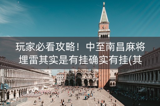 玩家必看攻略！中至南昌麻将埋雷其实是有挂确实有挂(其实是有挂确实有挂)