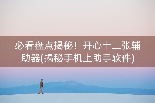 必看盘点揭秘！开心十三张辅助器(揭秘手机上助手软件)