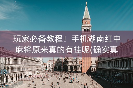 玩家必备教程！手机湖南红中麻将原来真的有挂呢(确实真的有挂)