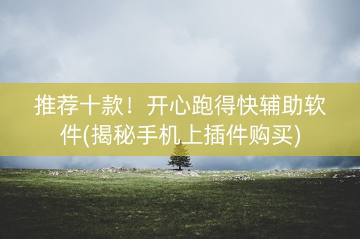推荐十款！开心跑得快辅助软件(揭秘手机上插件购买)