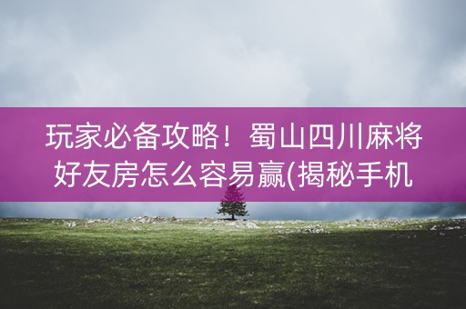 玩家必备攻略！蜀山四川麻将好友房怎么容易赢(揭秘手机上最新神器下载)