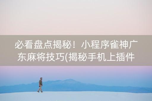 必看盘点揭秘！小程序雀神广东麻将技巧(揭秘手机上插件免费)