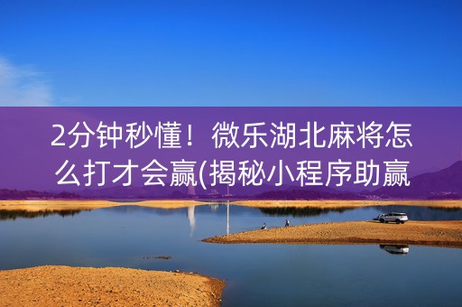 2分钟秒懂！微乐湖北麻将怎么打才会赢(揭秘小程序助赢神器购买)