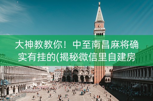 大神教教你！中至南昌麻将确实有挂的(揭秘微信里自建房怎么赢)