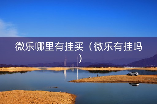 微乐哪里有挂买（微乐有挂吗）