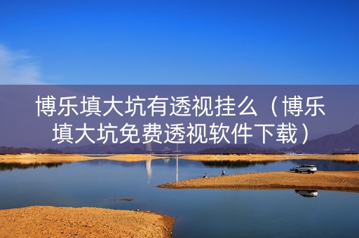 博乐填大坑有透视挂么（博乐填大坑免费透视软件下载）