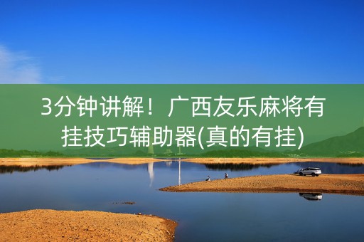 3分钟讲解！广西友乐麻将有挂技巧辅助器(真的有挂)