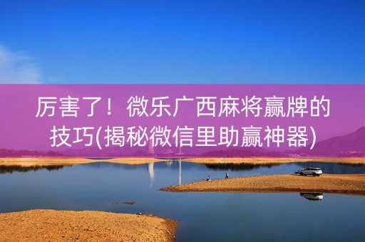 厉害了！微乐广西麻将赢牌的技巧(揭秘微信里助赢神器)