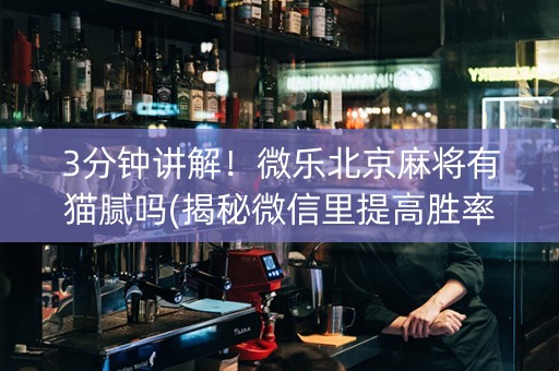 3分钟讲解！微乐北京麻将有猫腻吗(揭秘微信里提高胜率)