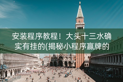 安装程序教程！大头十三水确实有挂的(揭秘小程序赢牌的技巧)