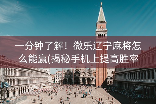 一分钟了解！微乐辽宁麻将怎么能赢(揭秘手机上提高胜率)