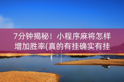 7分钟揭秘！小程序麻将怎样增加胜率(真的有挂确实有挂)