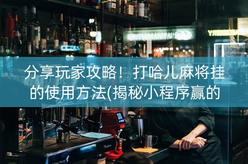 分享玩家攻略！打哈儿麻将挂的使用方法(揭秘小程序赢的秘诀)