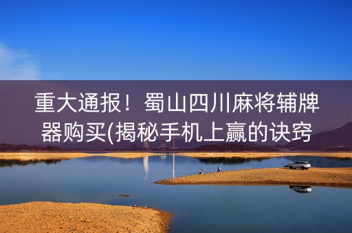 重大通报！蜀山四川麻将辅牌器购买(揭秘手机上赢的诀窍)