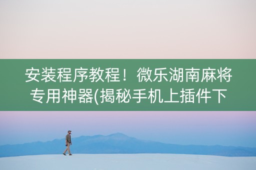 安装程序教程！微乐湖南麻将专用神器(揭秘手机上插件下载)