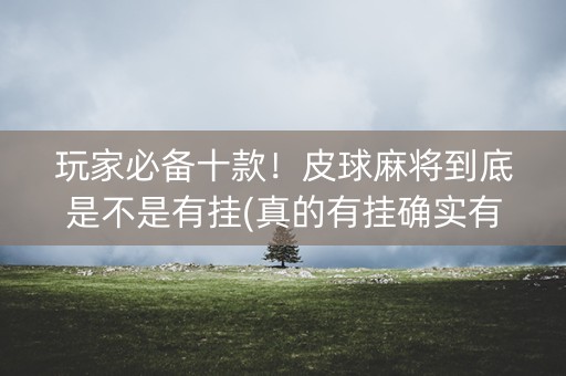 玩家必备十款！皮球麻将到底是不是有挂(真的有挂确实有挂)