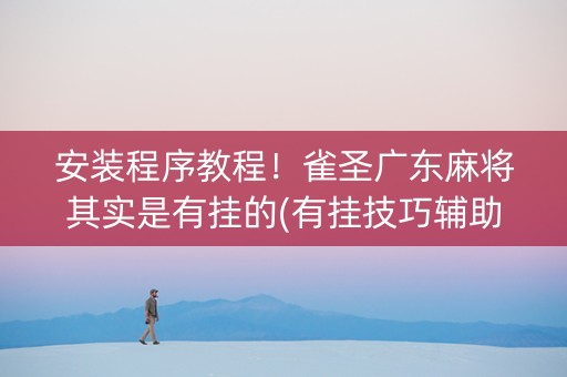 安装程序教程！雀圣广东麻将其实是有挂的(有挂技巧辅助器)