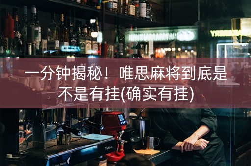 一分钟揭秘！唯思麻将到底是不是有挂(确实有挂)