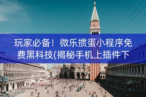 玩家必备！微乐掼蛋小程序免费黑科技(揭秘手机上插件下载)