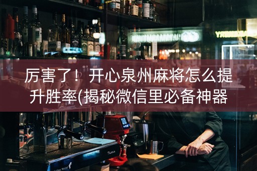 厉害了！开心泉州麻将怎么提升胜率(揭秘微信里必备神器)