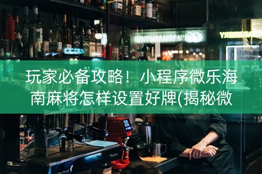 玩家必备攻略！小程序微乐海南麻将怎样设置好牌(揭秘微信里提高胜率)