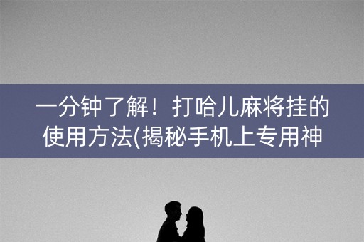 一分钟了解！打哈儿麻将挂的使用方法(揭秘手机上专用神器)