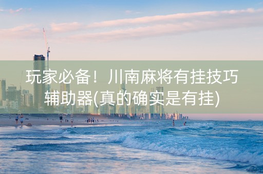 玩家必备！川南麻将有挂技巧辅助器(真的确实是有挂)
