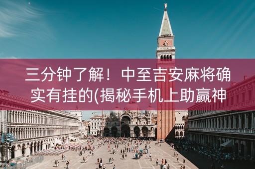三分钟了解！中至吉安麻将确实有挂的(揭秘手机上助赢神器)