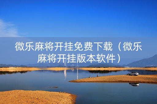 微乐麻将开挂免费下载（微乐麻将开挂版本软件）