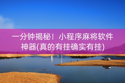 一分钟揭秘！小程序麻将软件神器(真的有挂确实有挂)