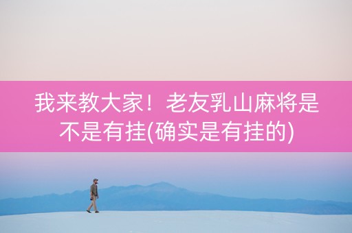 我来教大家！老友乳山麻将是不是有挂(确实是有挂的)
