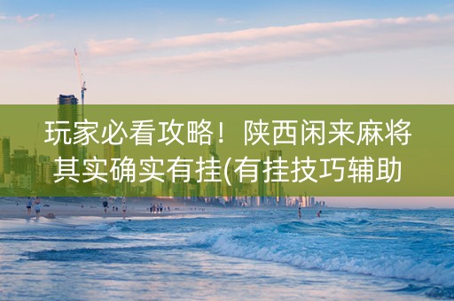 玩家必看攻略！陕西闲来麻将其实确实有挂(有挂技巧辅助器)