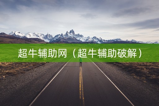 超牛辅助网（超牛辅助破解）