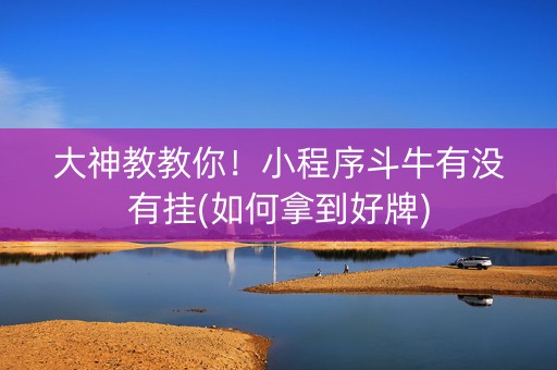 大神教教你！小程序斗牛有没有挂(如何拿到好牌)