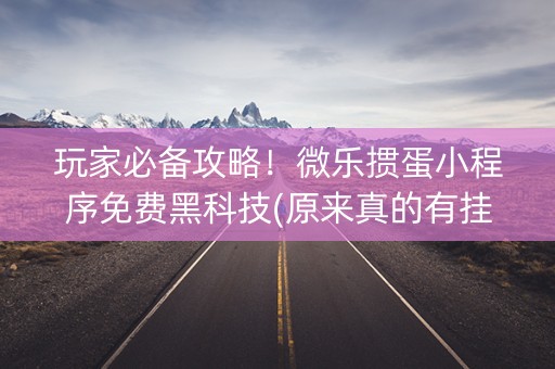 玩家必备攻略！微乐掼蛋小程序免费黑科技(原来真的有挂)
