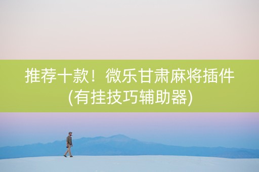 推荐十款！微乐甘肃麻将插件(有挂技巧辅助器)