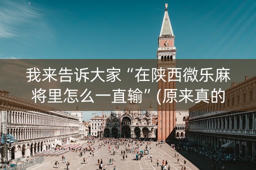 我来告诉大家“在陕西微乐麻将里怎么一直输”(原来真的有挂)-知乎