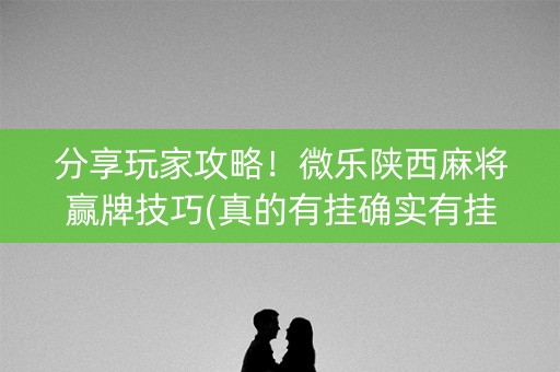分享玩家攻略！微乐陕西麻将赢牌技巧(真的有挂确实有挂)