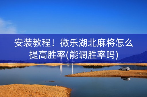 安装教程！微乐湖北麻将怎么提高胜率(能调胜率吗)