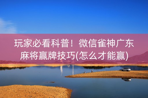 玩家必看科普！微信雀神广东麻将赢牌技巧(怎么才能赢)